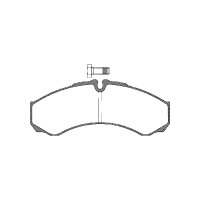 Brake pad set discs 17 mm TRISCAN IAM-Expertise for IVECO...