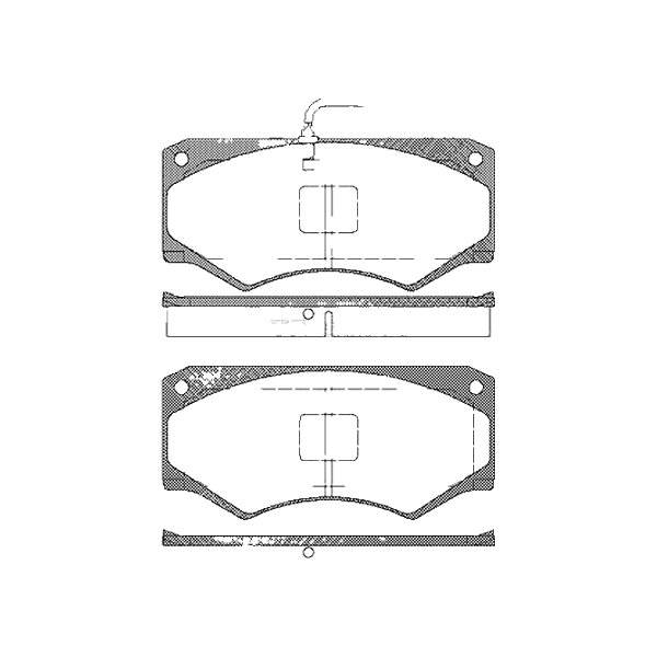 Brake pad set discs 18 mm TRISCAN IAM-Expertise for IVECO DAILY and others