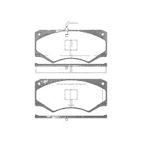 Brake pad set discs 18 mm TRISCAN IAM-Expertise for IVECO...