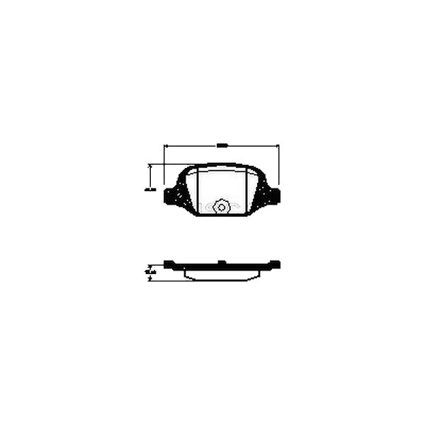 Brake pad set discs 13.7 mm TRISCAN IAM-Expertise for FIAT DOBLO and others