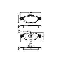 Brake pad set discs 19.2 mm TRISCAN IAM-Expertise for...