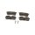 Brake pad set discs 14.5 mm TRISCAN IAM-Expertise for FORD FIESTA and others