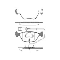 Brake pad set discs 18.8 mm TRISCAN IAM-Expertise for...