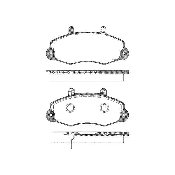 Brake pad set discs 18.8 mm TRISCAN IAM-Expertise for FORD TRANSIT and others