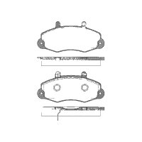 Brake pad set discs 18.8 mm TRISCAN IAM-Expertise for...
