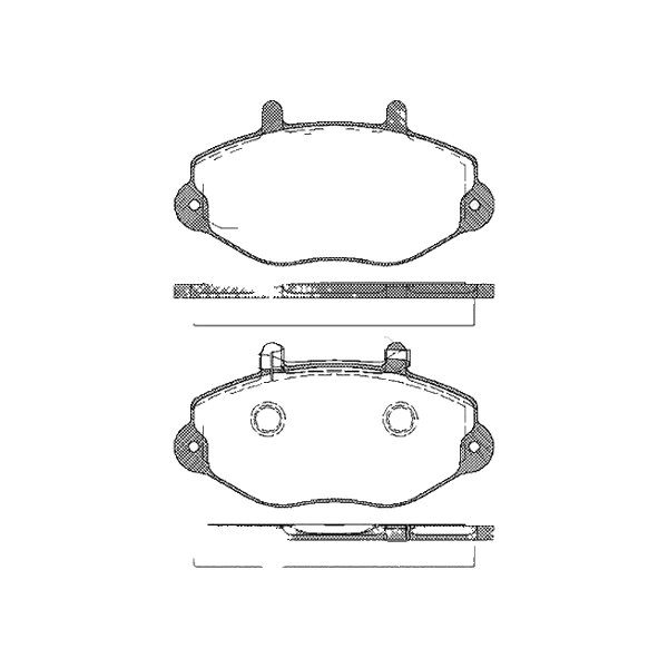 Brake pad set discs 19 mm TRISCAN IAM-Expertise for FORD TRANSIT and others