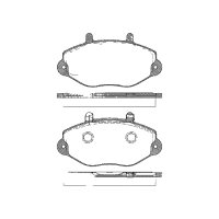 Brake pad set discs 19 mm TRISCAN IAM-Expertise for FORD...
