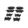 Brake Pad Set Disc Brake 17.5 mm TRISCAN for FORD FIESTA and others