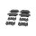 Brake Pad Set Disc Brake 17,6 mm TRISCAN for e.g. FORD TRANSIT