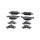 Brake pad set discs 15.7 mm TRISCAN IAM-Expertise for FORD KUGA and others