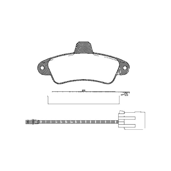 Brake pad set discs 15 mm TRISCAN IAM-Expertise for FORD MONDEO and others