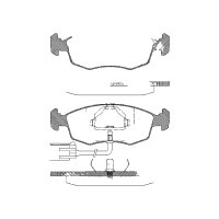 Brake pad set discs 18.3 mm TRISCAN IAM-Expertise for...