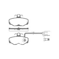 Brake pad set discs 13.5 mm TRISCAN IAM-Expertise for...