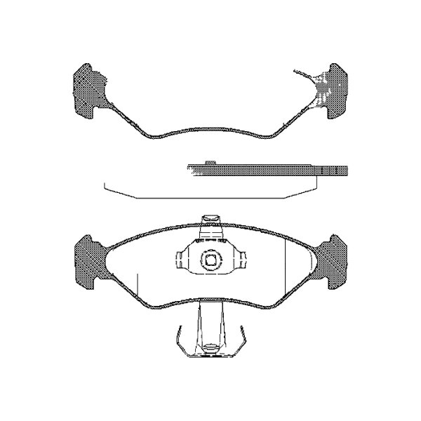 Brake pad set discs 17.2 mm TRISCAN IAM-Expertise for FORD FIESTA and others