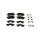 Brake Pad Set Disc Brake 16,5 mm TRISCAN IAM-Expertise for e.g. FORD KA+