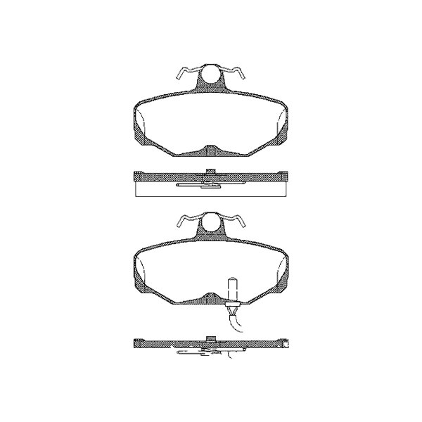 Brake pad set discs 13.5 mm TRISCAN IAM-Expertise for FORD SCORPIO and others