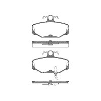Brake pad set discs 13.5 mm TRISCAN IAM-Expertise for...