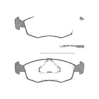 Brake pad set discs 17.5 mm TRISCAN IAM-Expertise for...