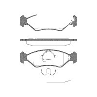 Brake pad set discs 17.2 mm TRISCAN IAM-Expertise for...