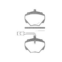 Brake pad set discs 15.5 mm TRISCAN IAM-Expertise for...