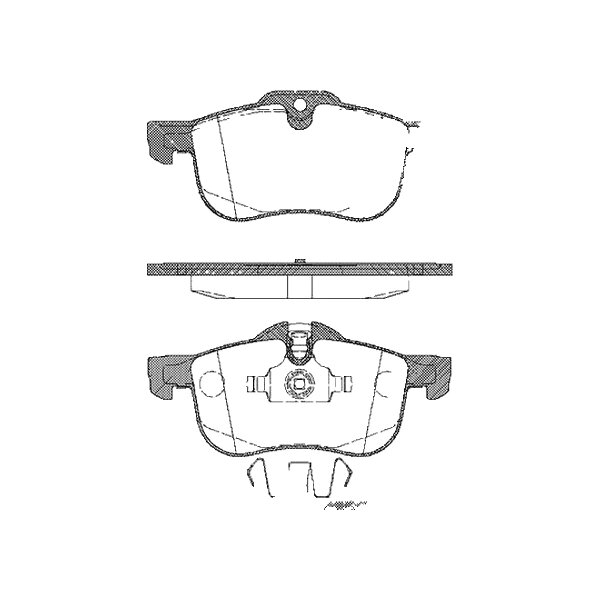 Brake pad set discs 18.5 mm TRISCAN IAM-Expertise for ROVER 75