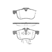 Brake pad set discs 18.5 mm TRISCAN IAM-Expertise for...