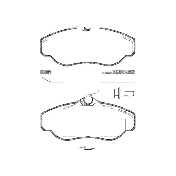 Brake pad set discs 19 mm TRISCAN IAM-Expertise for RANGE ROVER II and others