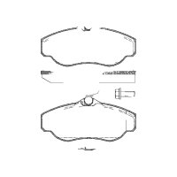Brake pad set discs 19 mm TRISCAN IAM-Expertise for RANGE...