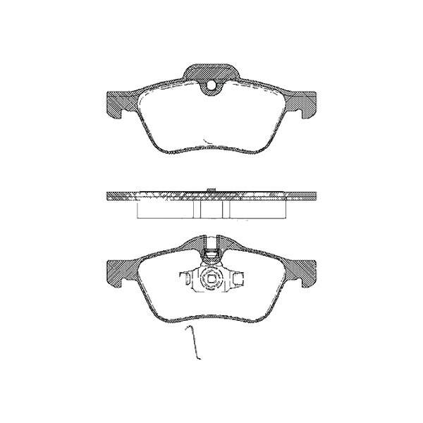 Brake pad set discs 18.3 mm TRISCAN IAM-Expertise for MINI and others