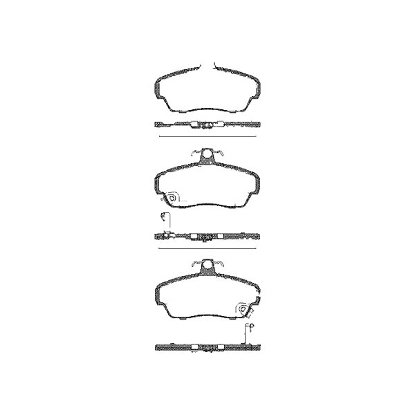 Brake pad set discs 18 mm TRISCAN IAM-Expertise for ROVER 800 and others