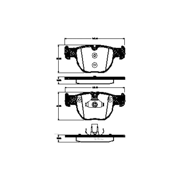Brake pad set discs 19.4 mm TRISCAN IAM-Expertise for RANGE ROVER III