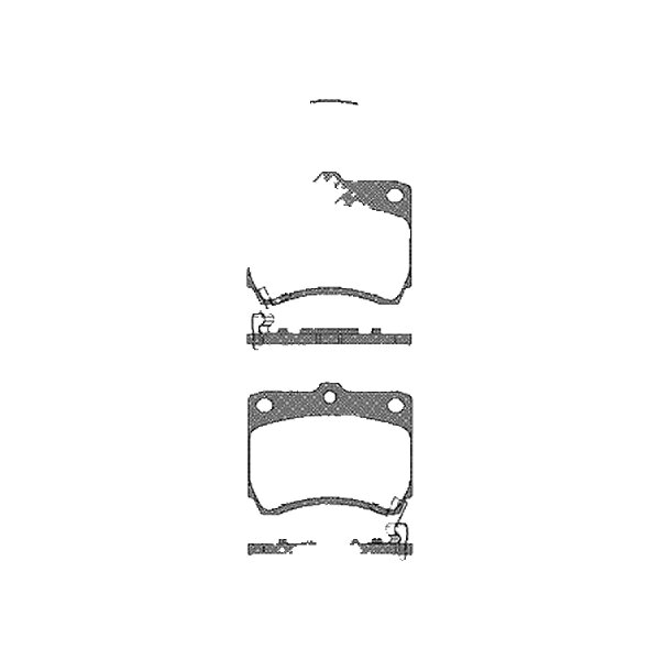 Brake pad set discs 14.2 mm TRISCAN IAM-Expertise for KIA PRIDE and others