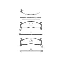 Brake pad set discs 18.5 mm TRISCAN IAM-Expertise for KIA...
