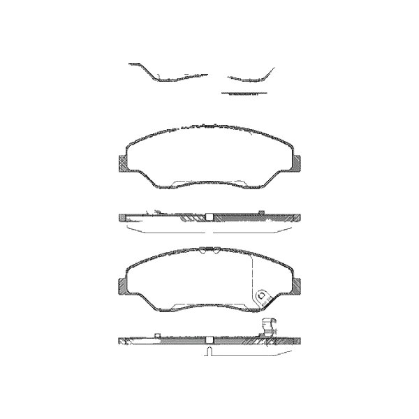 Brake pad set discs 16 mm TRISCAN IAM-Expertise for KIA SPORTAGE and others