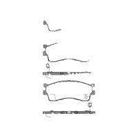 Brake pad set discs 16.5 mm with wear warning TRISCAN for...