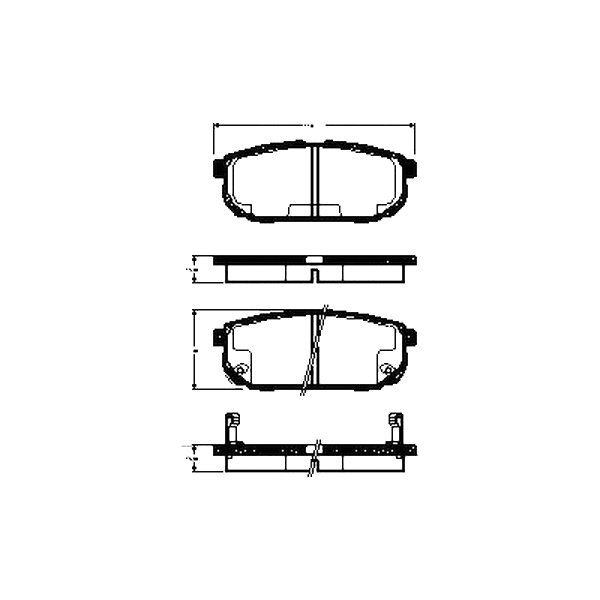 Bremsbelagsatz Scheiben 15,8 mm TRISCAN IAM-Expertise für u.a. KIA SORENTO