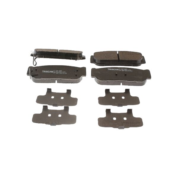 Brake pad set discs 15.6 mm TRISCAN for SSANGYONG KYRON and others