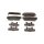 Brake pad set discs 15.6 mm TRISCAN for SSANGYONG KYRON and others