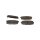 Brake pad set discs 17.5 mm with wear warning TRISCAN for e.g. KIA CEED