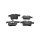 Brake pad set discs 15.6 mm TRISCAN IAM-Expertise for KIA CARENS and others