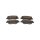 Brake Pad Set Disc Brake 15,5 mm TRISCAN IAM-Expertise for e.g. KIA PICANTO