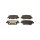 Brake pad set discs 17.5 mm TRISCAN IAM-Expertise for KIA PICANTO