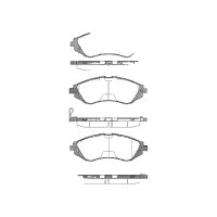 Brake pad set discs 17.6 mm TRISCAN IAM-Expertise for...