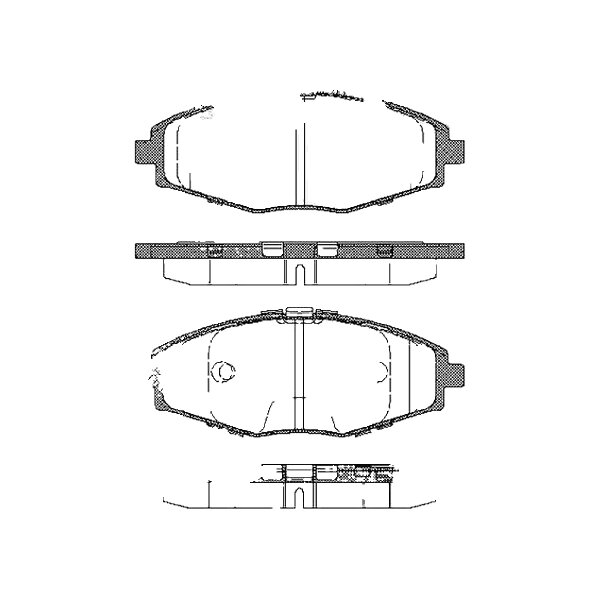 Brake pad set discs 16.7 mm TRISCAN for CHEVROLET MATIZ and others