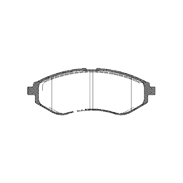 Brake pad set discs 17.6 mm TRISCAN for CHEVROLET AVEO and others