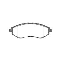 Brake pad set discs 17.6 mm TRISCAN for CHEVROLET AVEO...