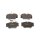 Brake pad set discs 19.2 mm TRISCAN IAM-Expertise for e.g. MB 124