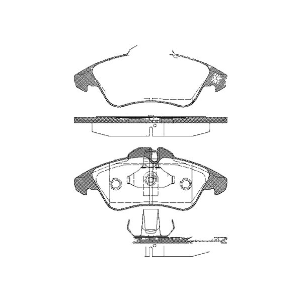 Brake pad set discs 20.5 mm TRISCAN IAM-Expertise for MB SPRINTER and others