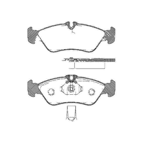 Brake pad set discs 18.5 mm TRISCAN IAM-Expertise for MB SPRINTER and others