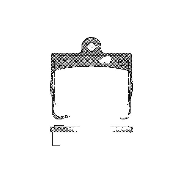 Brake pad set discs 15.5 mm TRISCAN IAM-Expertise for MB C-CLASS